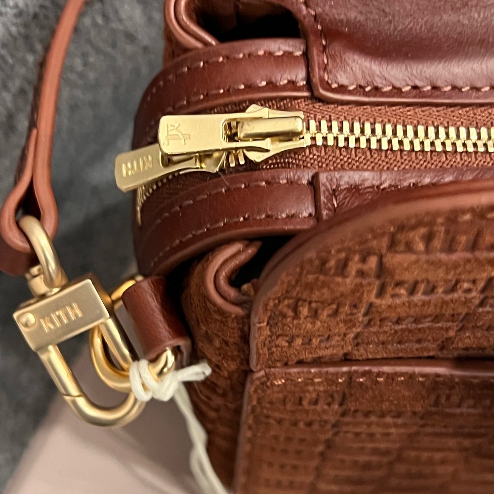 Kith Monogram Suede Mini Document Bag With Long A… - image 4